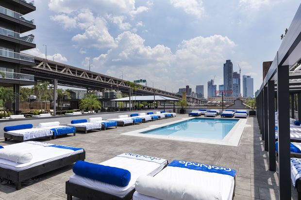 Profundo Pool Club opened last week on a third-floor rooftop at the Ravel Hotel.