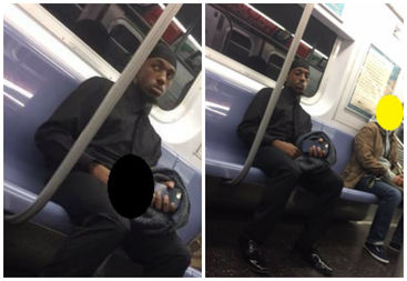  Police are looking for man caught touching himself as he rode the 7 train in Queens on Wednesday. 