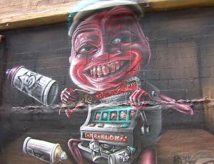 Tourists come far and wide to see the iconic 5Pointz building in Long Island City. (Photo: CBS 2)
